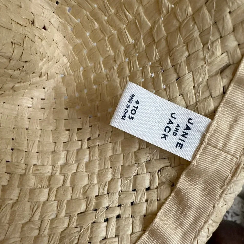 Janie and Jack straw fedora